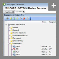 The Workpapers Dashboard is easy to customize to the way you work and offers sophisticated multi-monitor support