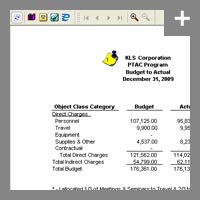 The three-pane layout of our financial audit software