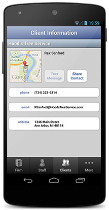 Up-to-date client and project data on your Apple or Android device with Mobile CS