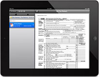 View a tax return in NetClient CS Mobile App