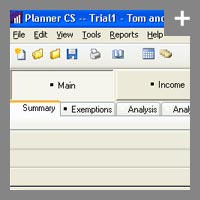 An inside look of Planner CS - our tax analysis software