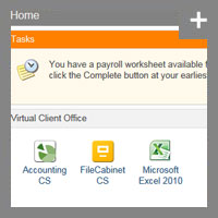 NetClient CS Home Dashboard